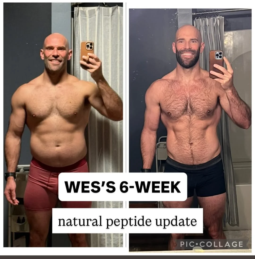 Yes… this difference is wild!! But first this context matters: He’s been training for a half Ironman + lifting and eating really well. So no… this is NOT just one thing and definitely not a magic fix. HERE’S WHAT WE’VE...