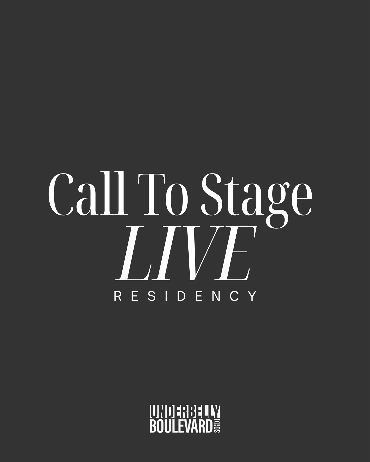 Introducing Call To Stage Live: Residency We’re bringing you the West End’s most exciting names for a series of “one night only” style intimate concerts in a venue where no seat feels far away. First concert will be ann...