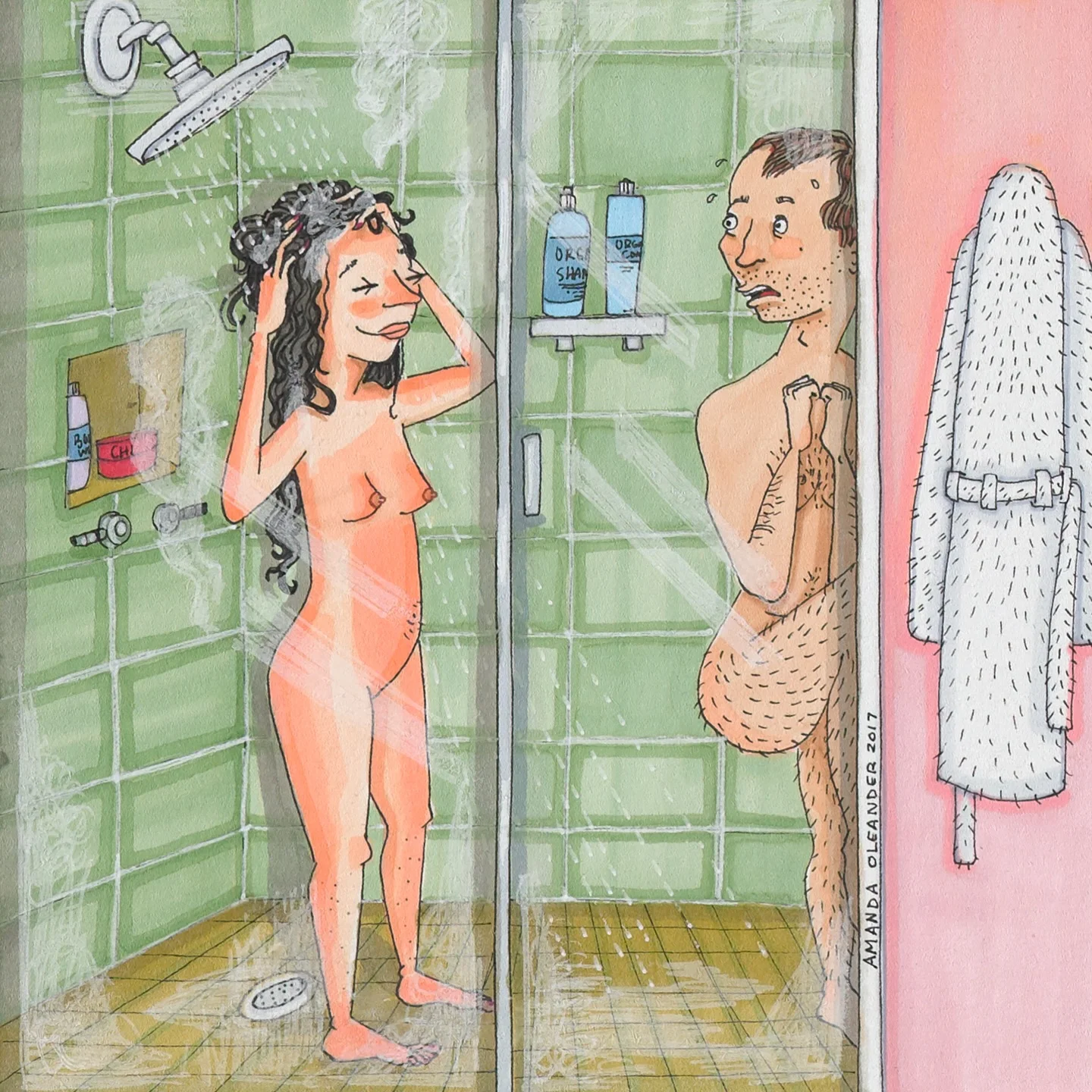 Life’s too short for boring bathroom art. . . . . #art #artist #arts #bathroomart #love